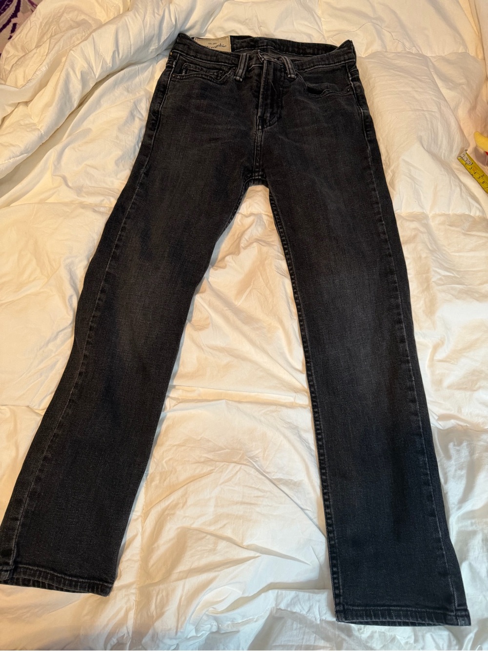 abercrombie kids Black Straight-Leg Jeans